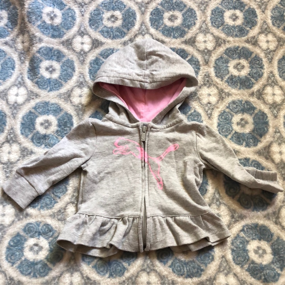 0-3 month baby girl puma sweatshirt.